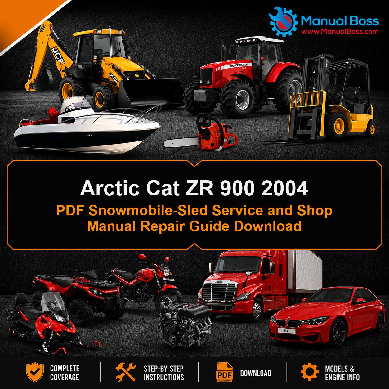 Arctic Cat ZR 900 2004 PDF Snowmobile-Sled Service and Shop Manual Repair Guide Download