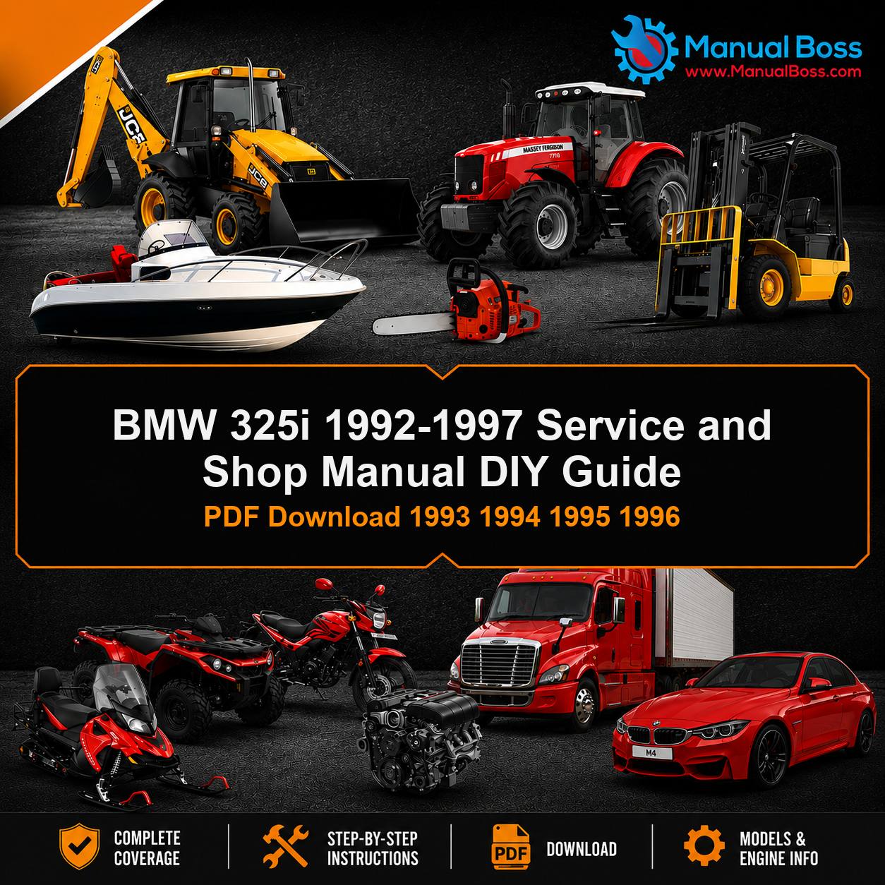 BMW 325i 1992-1997 Service and Shop Manual DIY Guide PDF Download 1993 1994 1995 1996