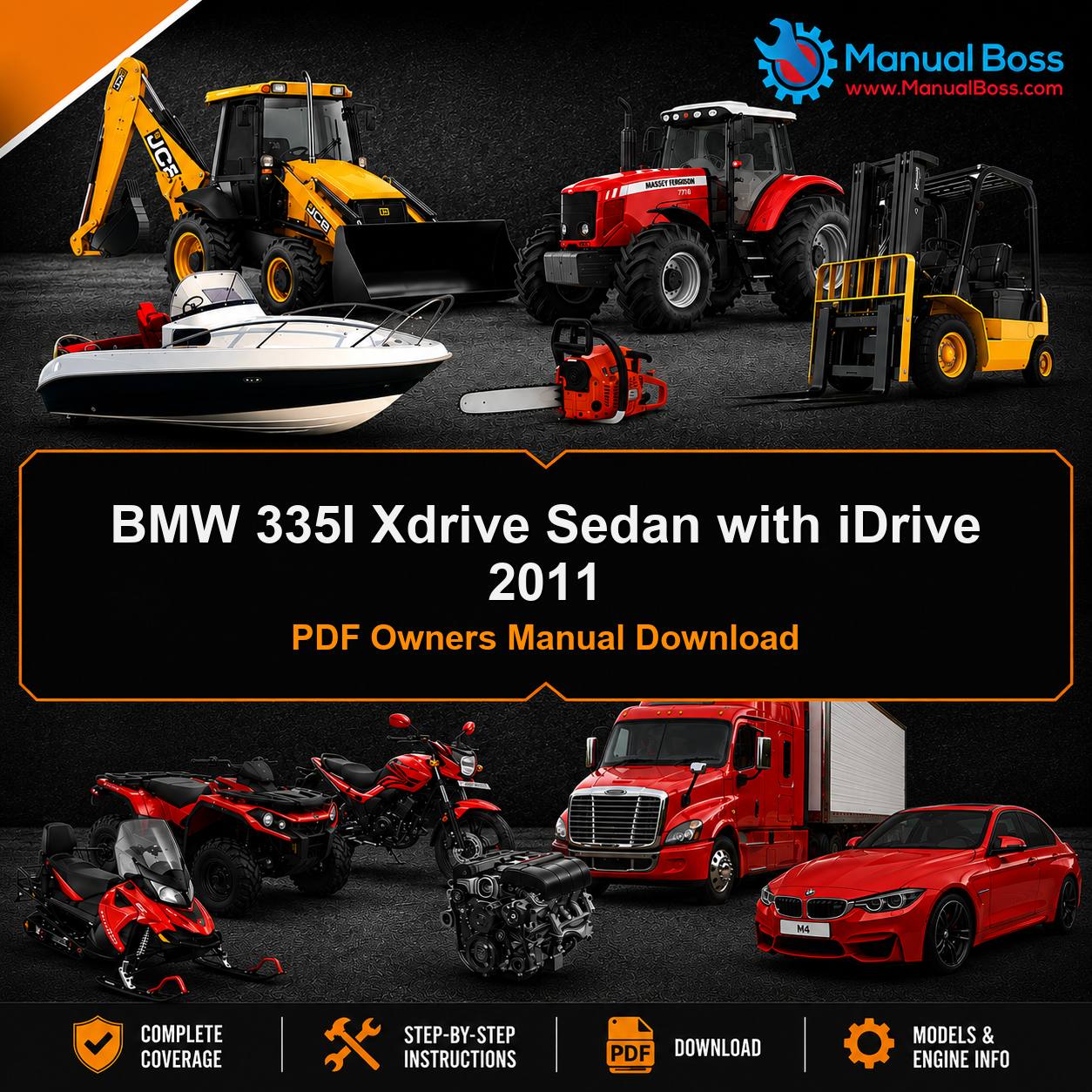 BMW 335I Xdrive Sedan with iDrive 2011 PDF Owners Manual Download