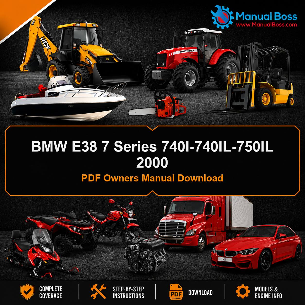 BMW E38 7 Series 740I-740IL-750IL 2000 PDF Owners Manual Download