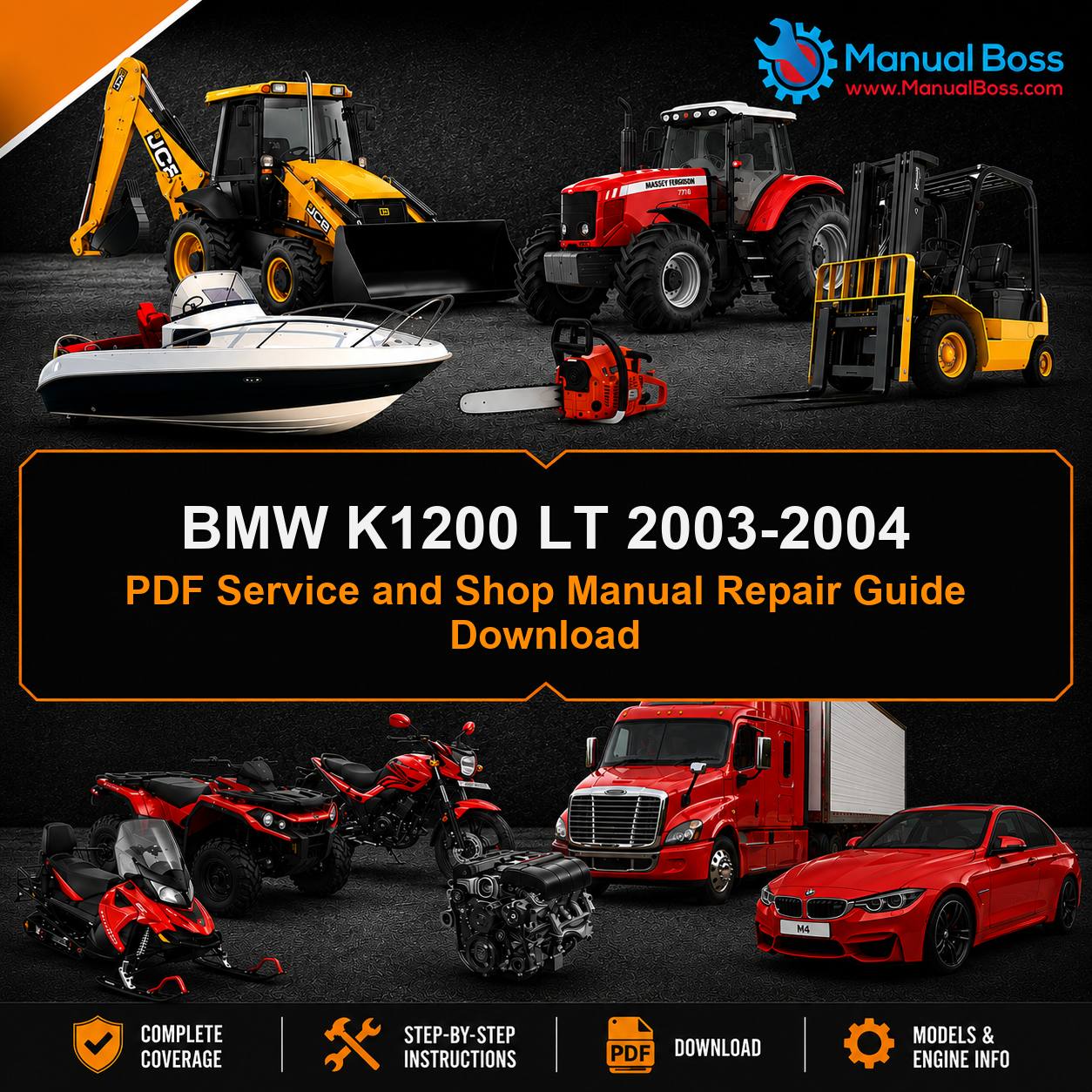 BMW K1200 LT 2003-2004 PDF Service and Shop Manual Repair Guide Download
