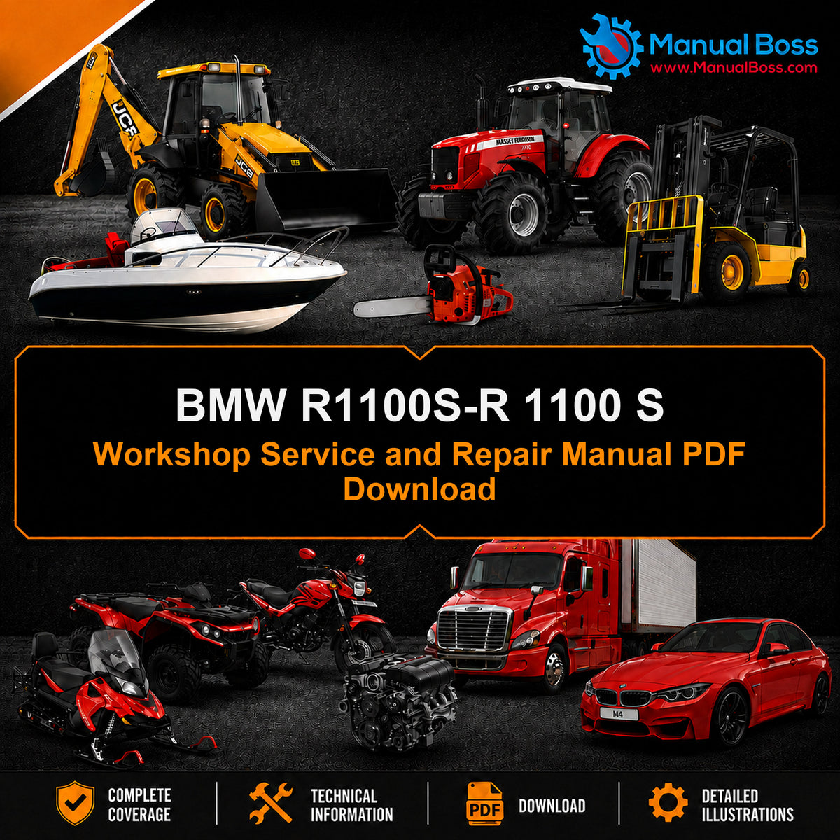 BMW R1100S-R 1100 S Workshop Service and Repair Manual PDF Download