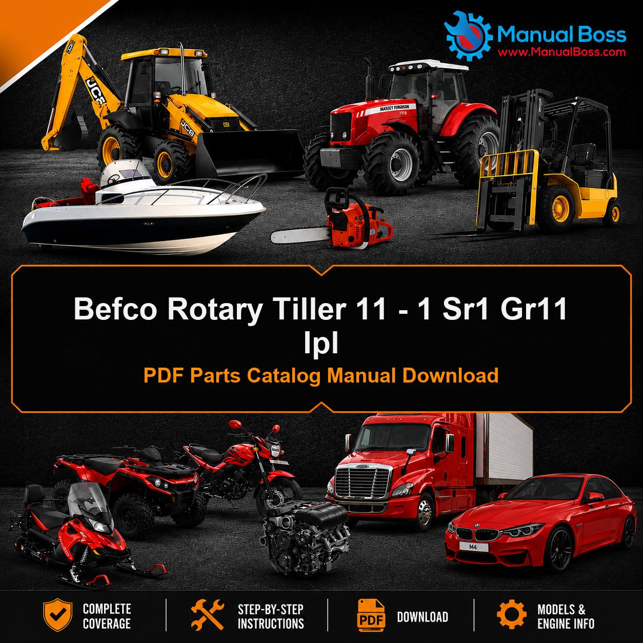Befco Rotary Tiller 11 - 1 Sr1 Gr11 Ipl PDF Parts Catalog Manual Download