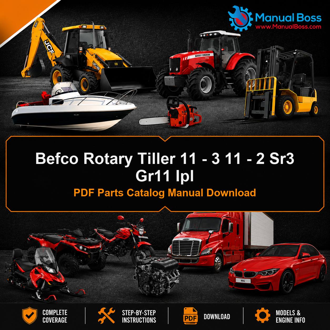 Befco Rotary Tiller 11 - 3 11 - 2 Sr3 Gr11 Ipl PDF Parts Catalog Manual Download