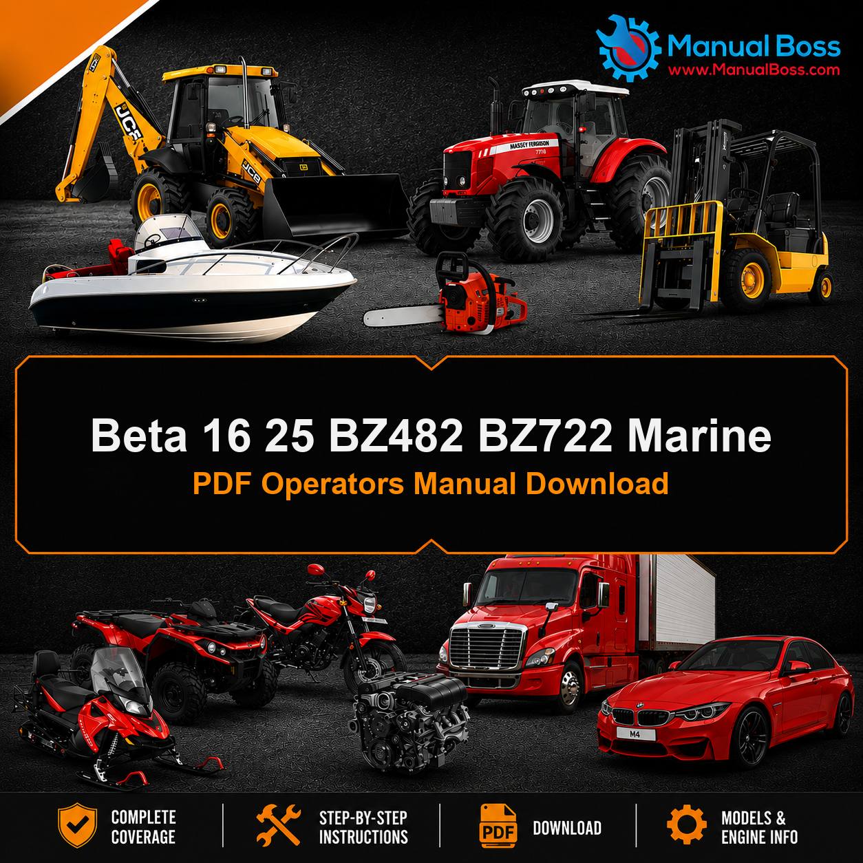 Beta 16 25 BZ482 BZ722 Marine PDF Operators Manual Download