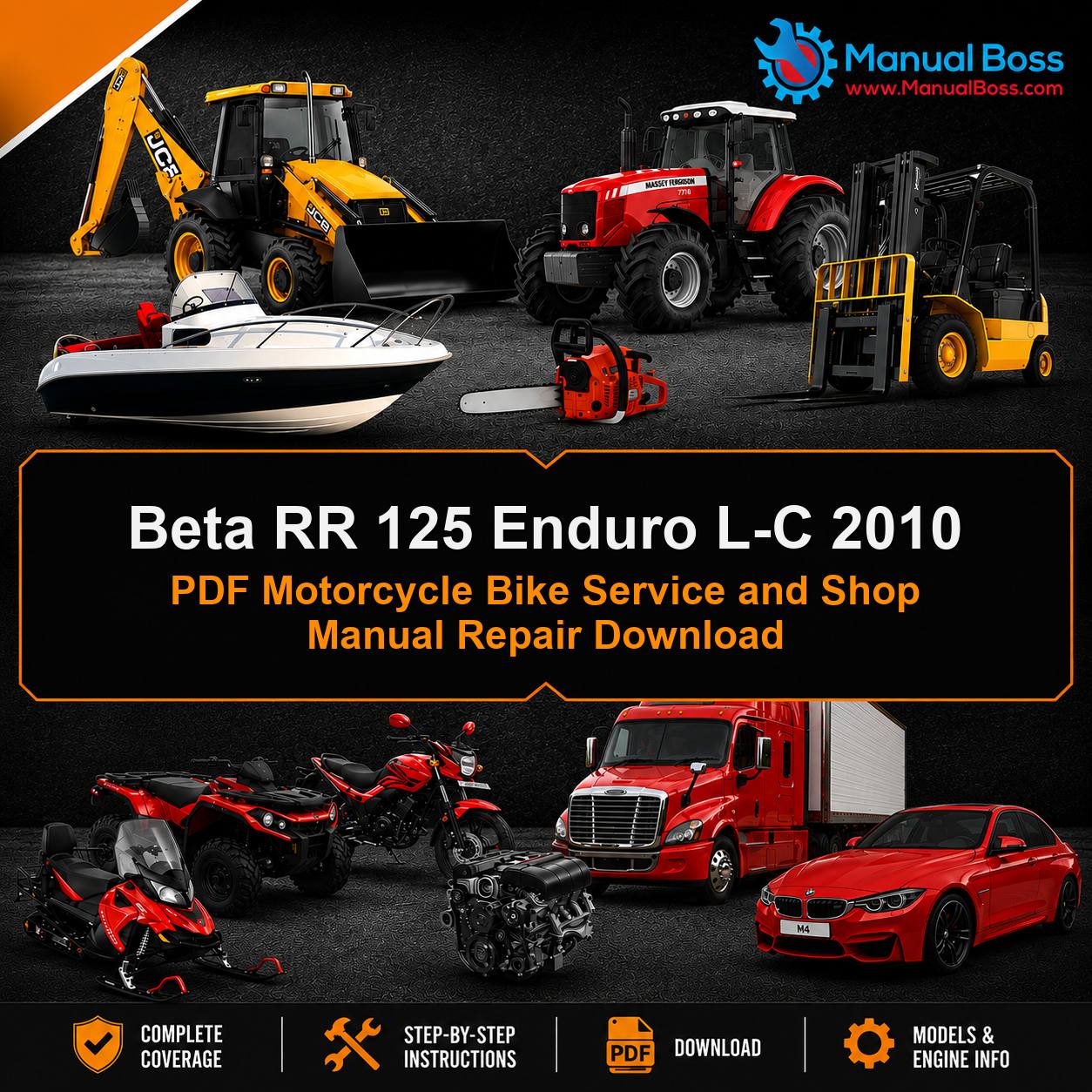 Beta RR 125 Enduro L-C 2010 PDF Motorcycle Bike Service and Shop Manual Repair Download