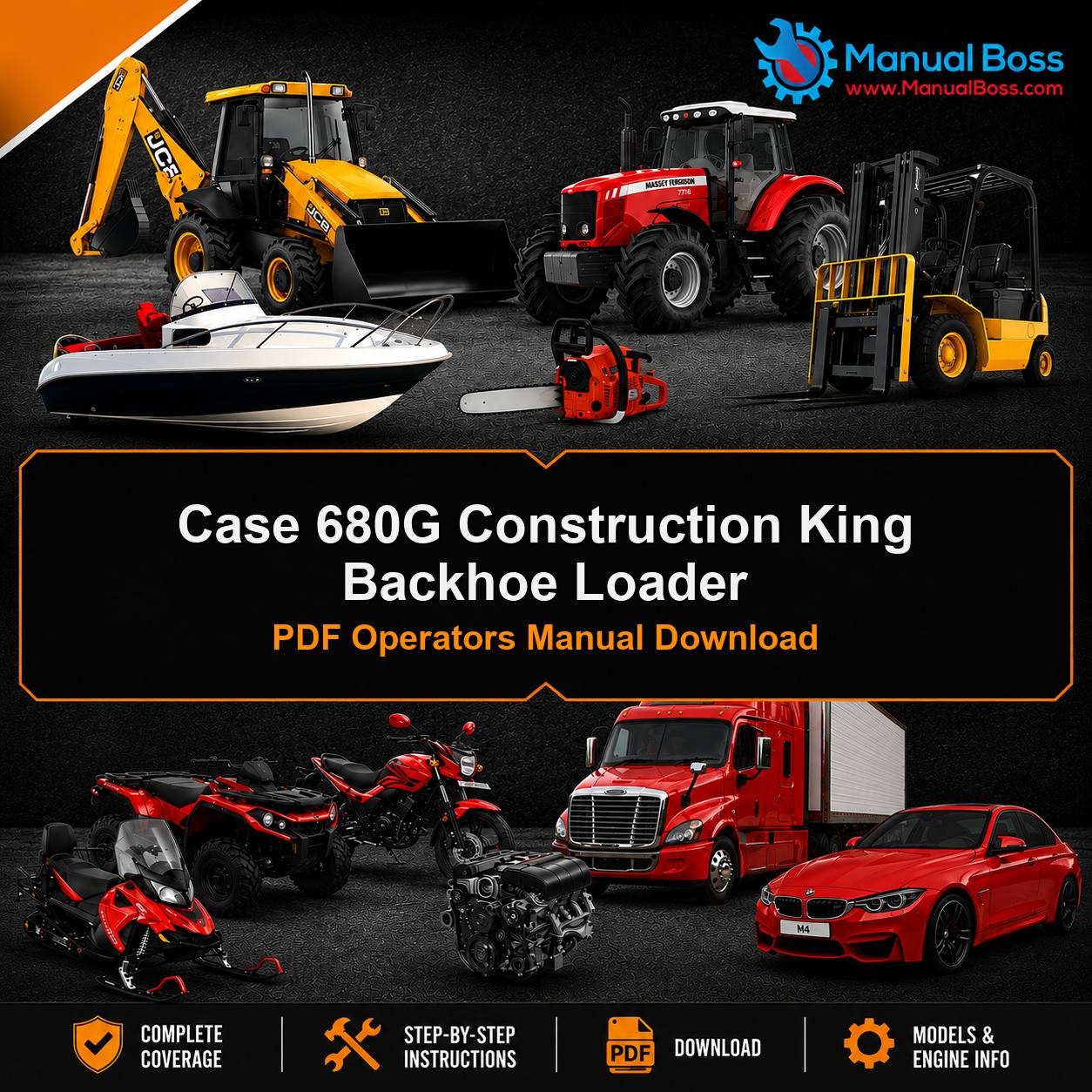 Case 680G Construction King Backhoe Loader PDF Operators Manual Download