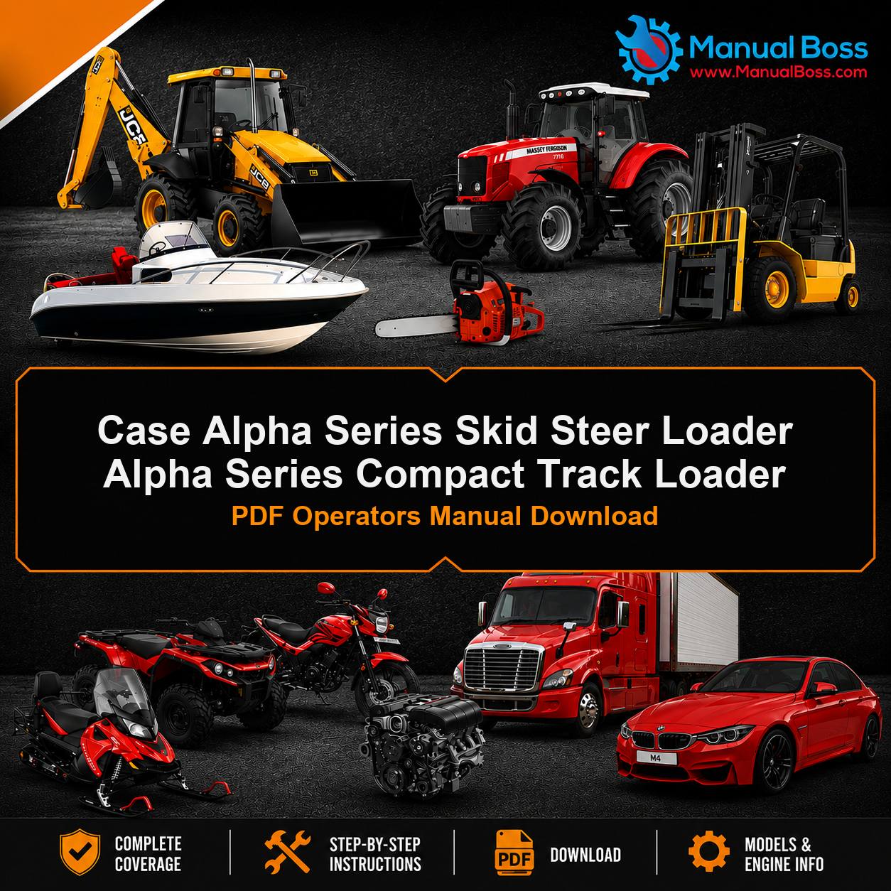 Case Alpha Series Skid Steer Loader Alpha Series Compact Track Loader PDF Operators Manual Download