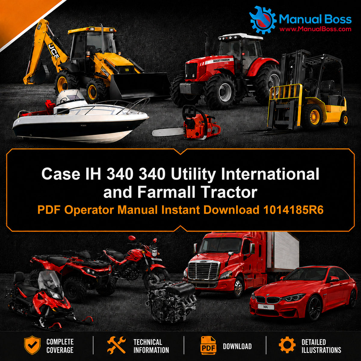 Case IH 340 340 Utility International and Farmall Tractor PDF Operator Manual Instant Download 1014185R6