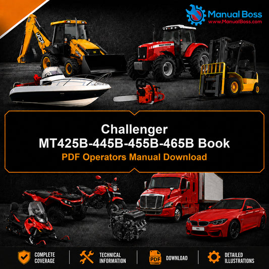 Challenger MT425B-445B-455B-465B Book PDF Operators Manual Download