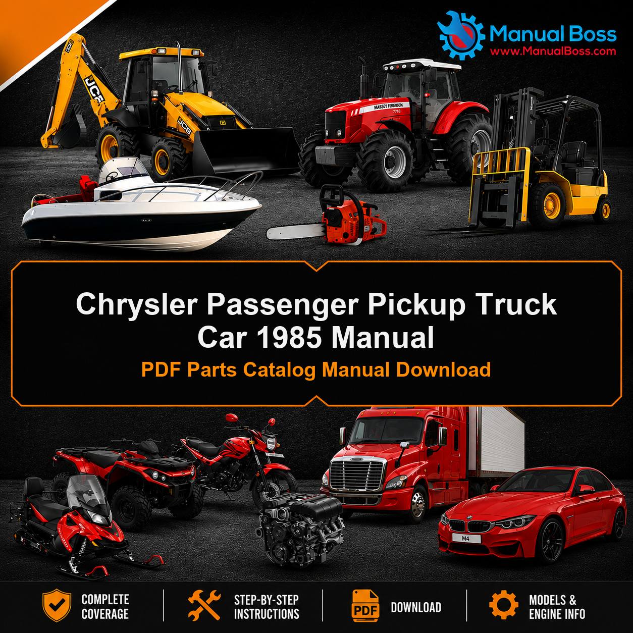 Chrysler Passenger Pickup Truck Car 1985 Manual PDF Parts Catalog Manual Download