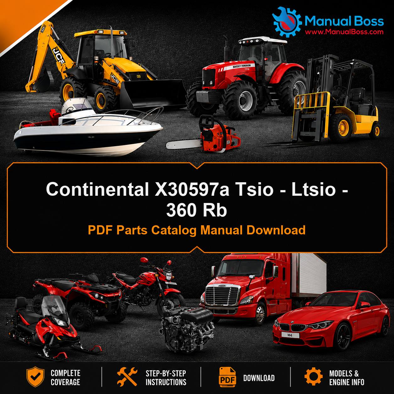 Continental X30597a Tsio - Ltsio - 360 Rb PDF Parts Catalog Manual Download