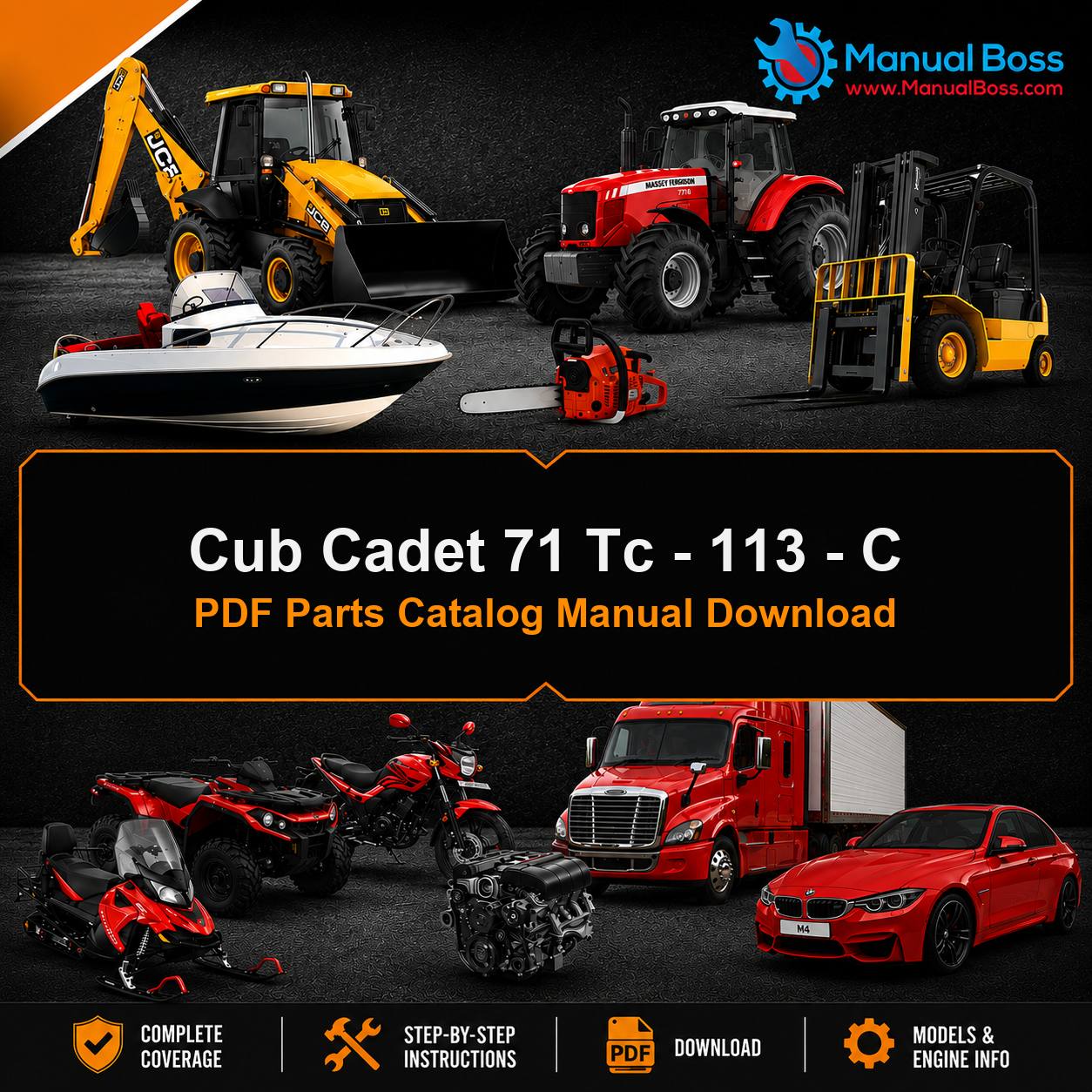 Cub Cadet 71 Tc - 113 - C PDF Parts Catalog Manual Download