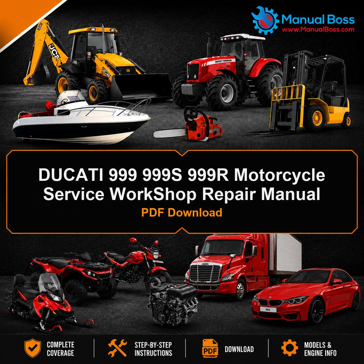 DUCATI 999 999S 999R Motorcycle Service WorkShop Repair Manual PDF Download
