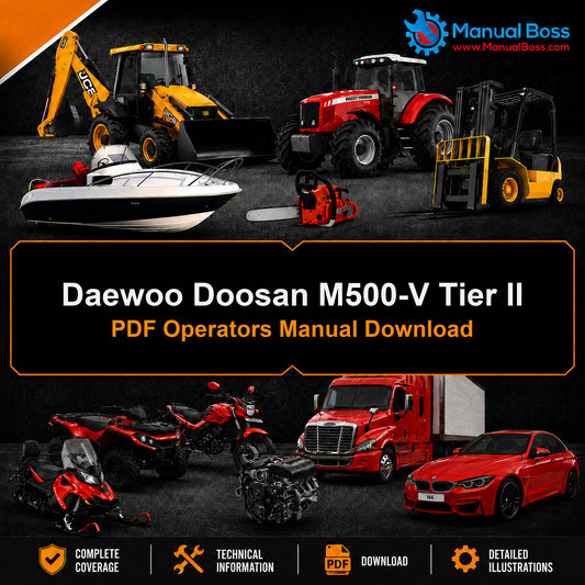 Daewoo Doosan M500-V Tier II PDF Operators Manual Download