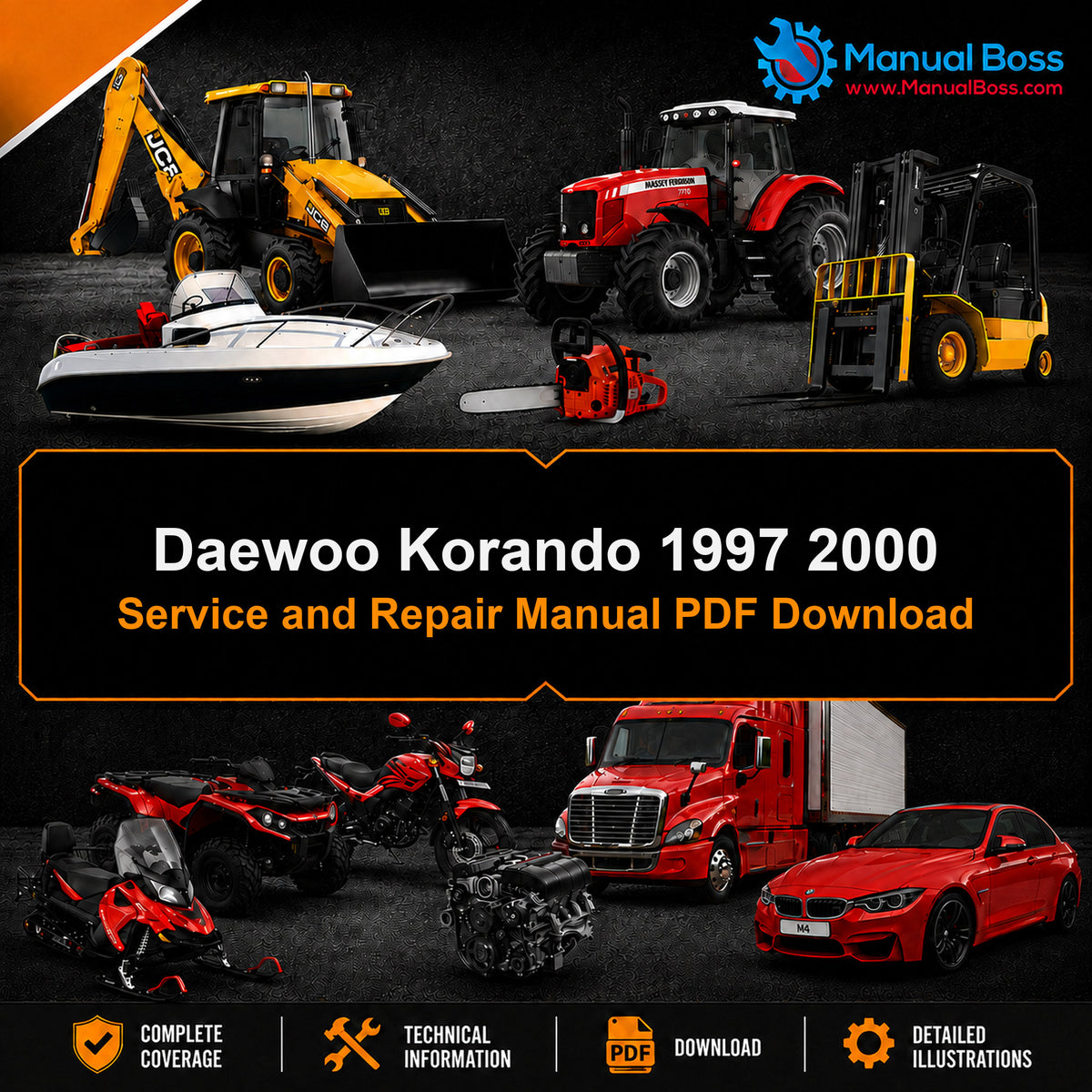 Daewoo Korando 1997 2000 Service and Repair Manual PDF Download
