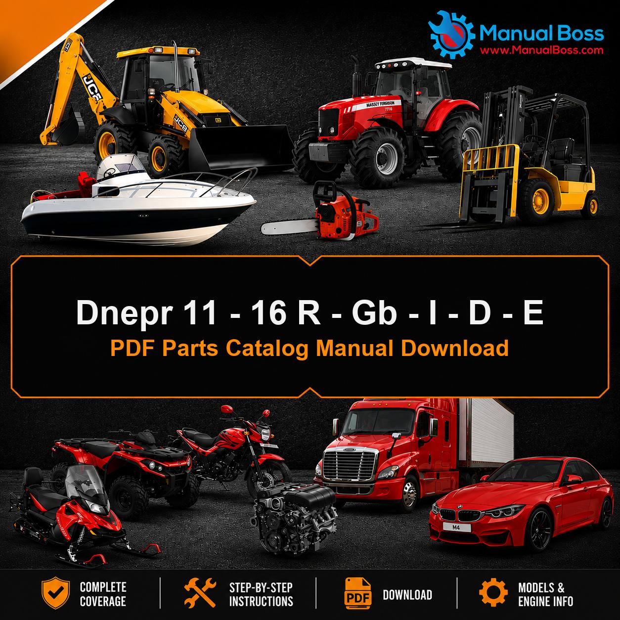 Dnepr 11 - 16 R - Gb - I - D - E PDF Parts Catalog Manual Download