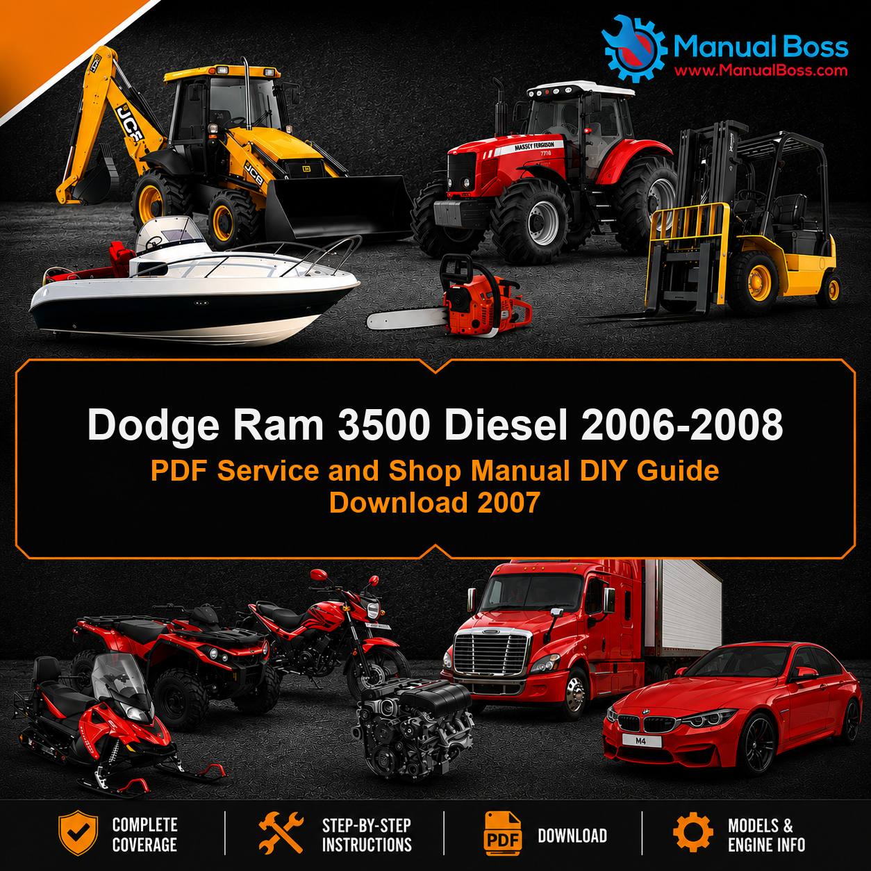 Dodge Ram 3500 Diesel 2006-2008 PDF Service and Shop Manual DIY Guide Download 2007