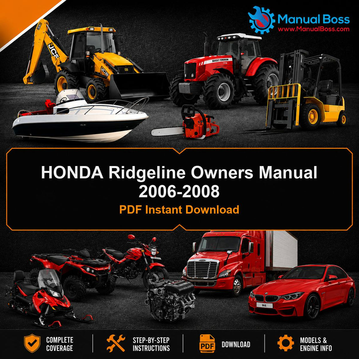 HONDA Ridgeline Owners Manual 2006-2008 PDF Instant Download