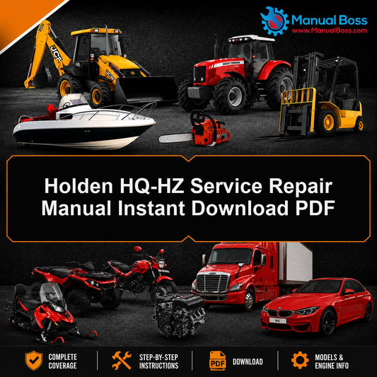 Holden HQ-HZ Service Repair Manual Instant Download PDF