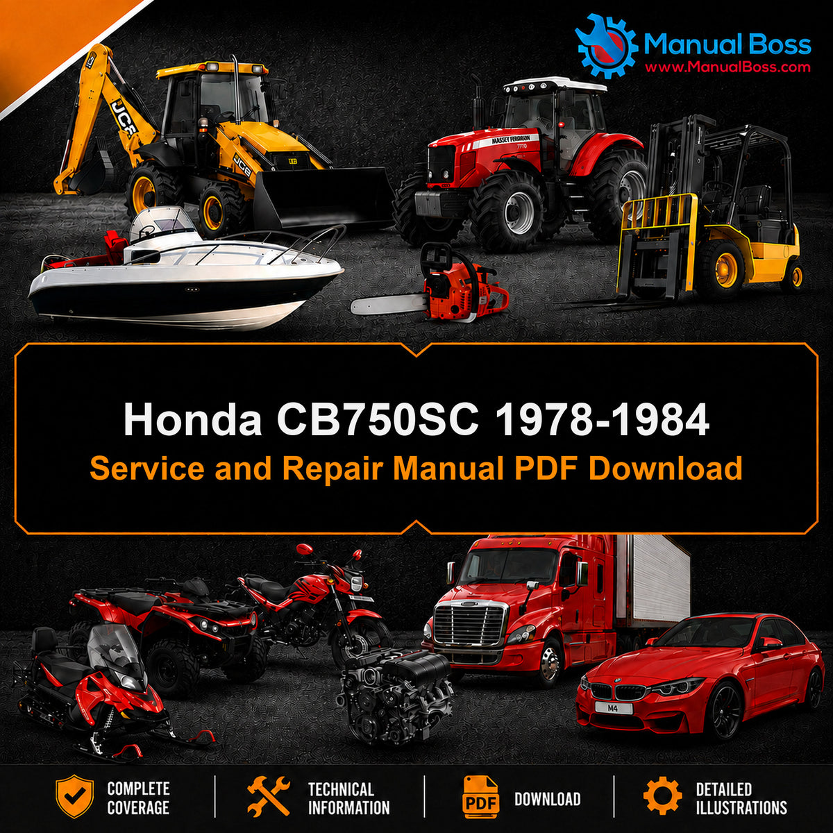 Honda CB750SC 1978-1984 Service and Repair Manual PDF Download
