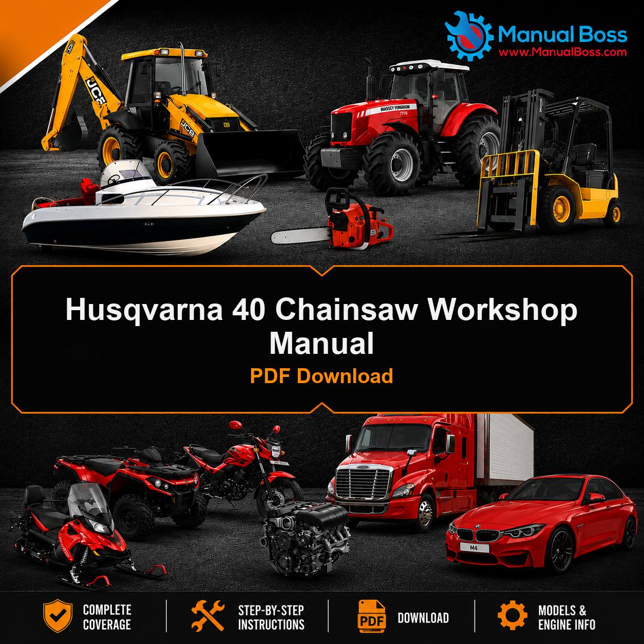 Husqvarna 40 Chainsaw Workshop Manual PDF Download