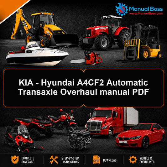 KIA - Hyundai A4CF2 Automatic Transaxle Overhaul manual PDF