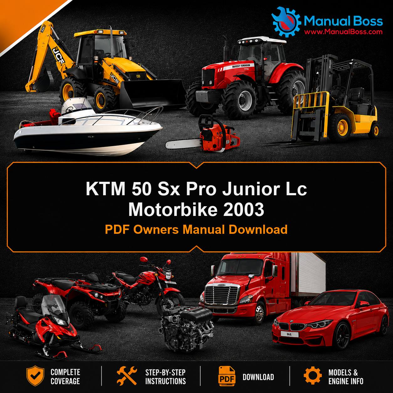 KTM 50 Sx Pro Junior Lc Motorbike 2003 PDF Owners Manual Download