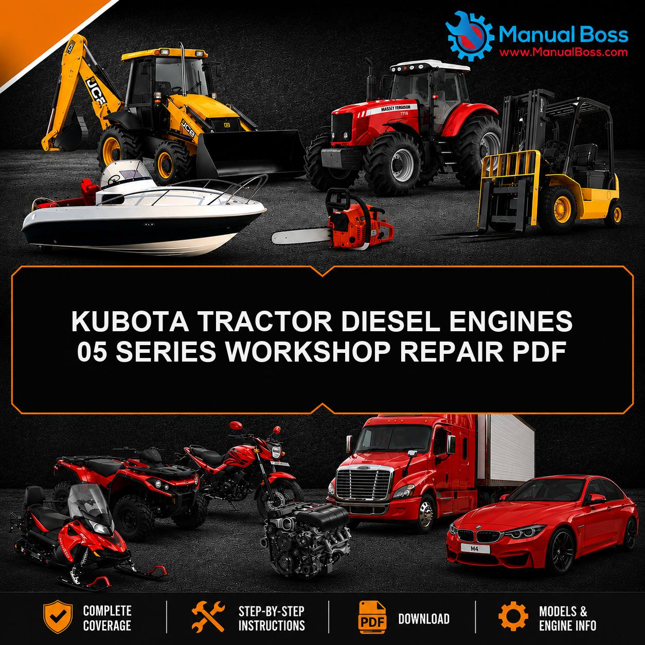 KUBOTA TRACTOR DIESEL ENGINES 05 SERIES WORKSHOP REPAIR PDF