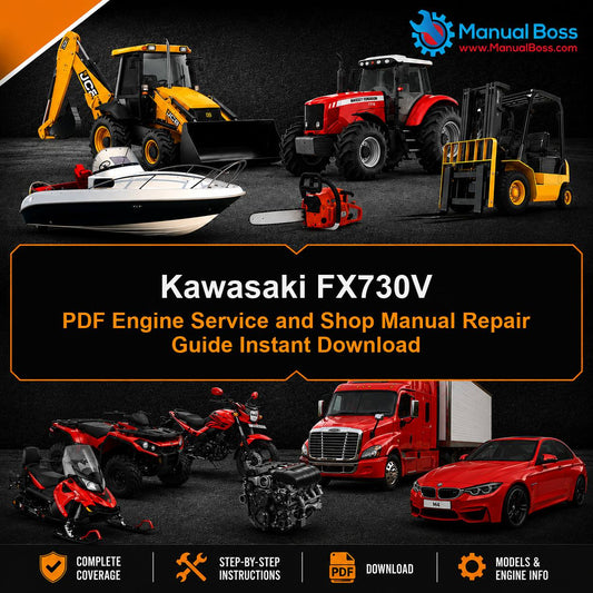 Kawasaki FX730V PDF Engine Service and Shop Manual Repair Guide Instant Download