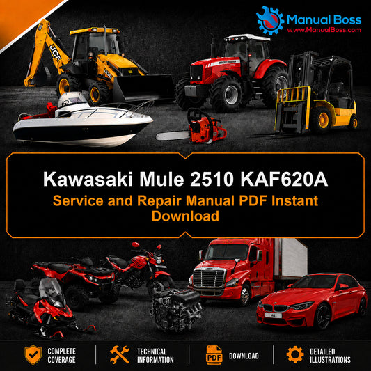 Kawasaki Mule 2510 KAF620A Service and Repair Manual PDF Instant Download