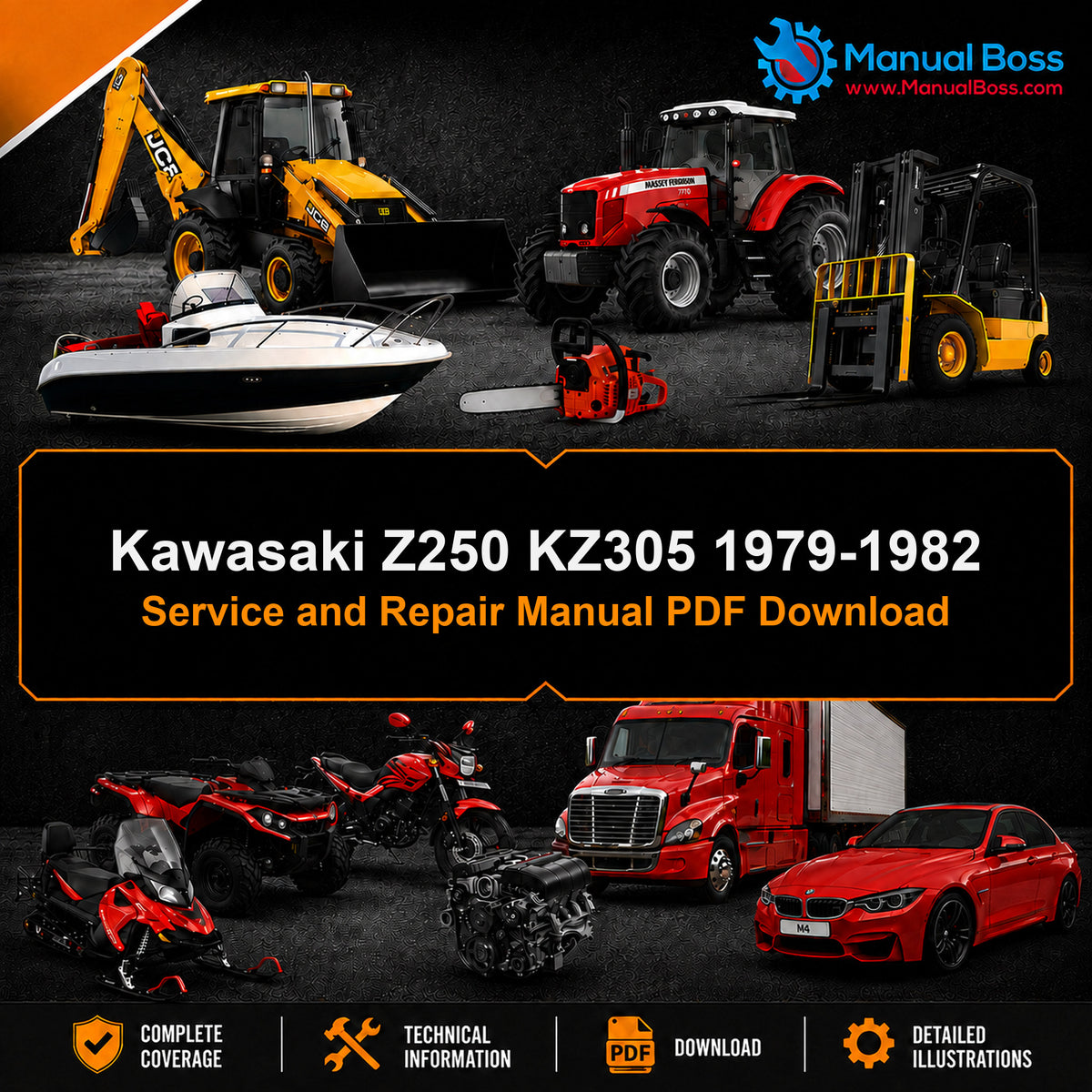 Kawasaki Z250 KZ305 1979-1982 Service and Repair Manual PDF Download