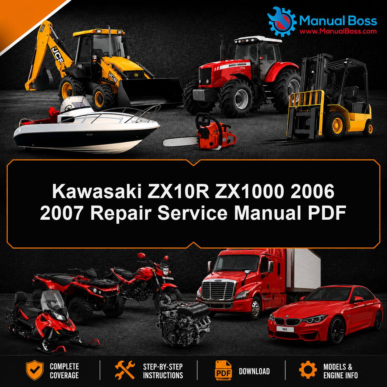 Kawasaki ZX10R ZX1000 2006 2007 Repair Service Manual PDF