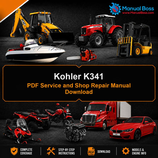 Kohler K341 PDF Service and Shop Repair Manual Download
