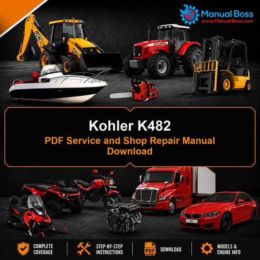 Kohler K482 PDF Service and Shop Repair Manual Download
