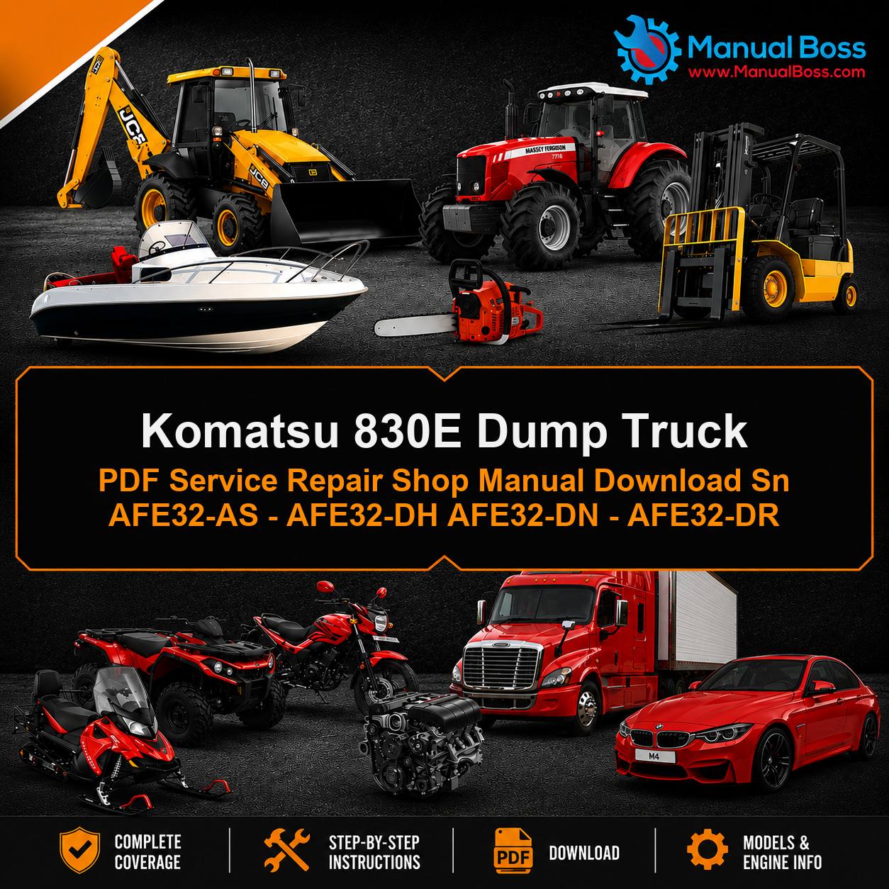 Komatsu 830E Dump Truck PDF Service Repair Shop Manual Download Sn AFE32-AS - AFE32-DH AFE32-DN - AFE32-DR