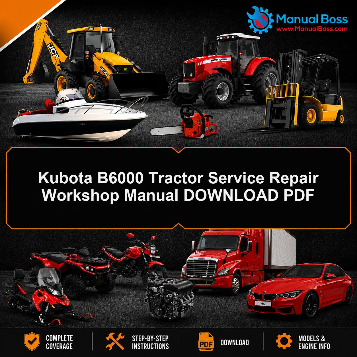 Kubota B6000 Tractor Service Repair Workshop Manual DOWNLOAD PDF