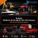 Kubota KH36-41-51-61-66-91-101-151-Factory PDF Service PDF Repair Manual