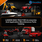 LANDINI 6830 TRACTOR Accessories And Application Miscellaneous Parts Catalog