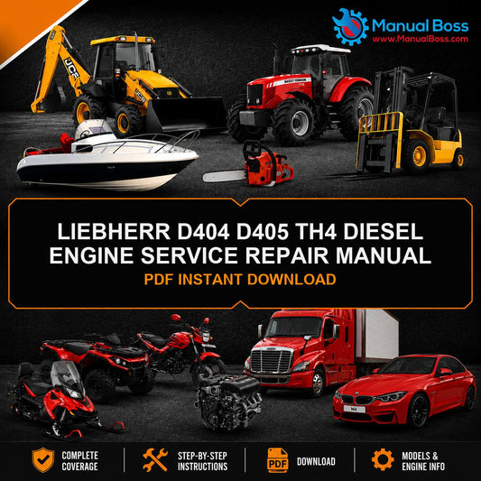 LIEBHERR D404 D405 TH4 DIESEL ENGINE SERVICE REPAIR MANUAL PDF INSTANT DOWNLOAD