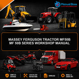 MASSEY FERGUSON TRACTOR MF50B MF 50B SERIES WORKSHOP MANUAL