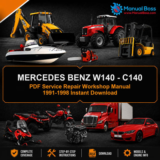 MERCEDES BENZ W140 - C140 PDF Service Repair Workshop Manual 1991-1998 Instant Download
