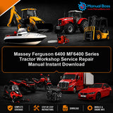 Massey Ferguson 6400 MF6400 Series Tractor Workshop Service Repair Manual Instant Download