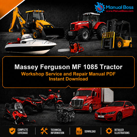 Massey Ferguson MF 1085 Tractor Workshop Service and Repair Manual PDF Instant Download