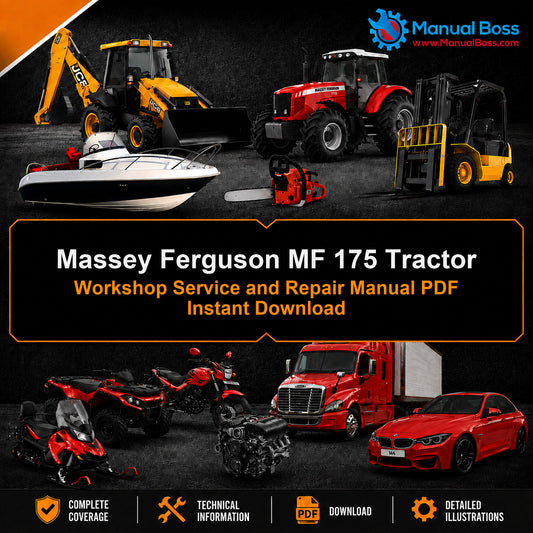 Massey Ferguson MF 175 Tractor Workshop Service and Repair Manual PDF Instant Download
