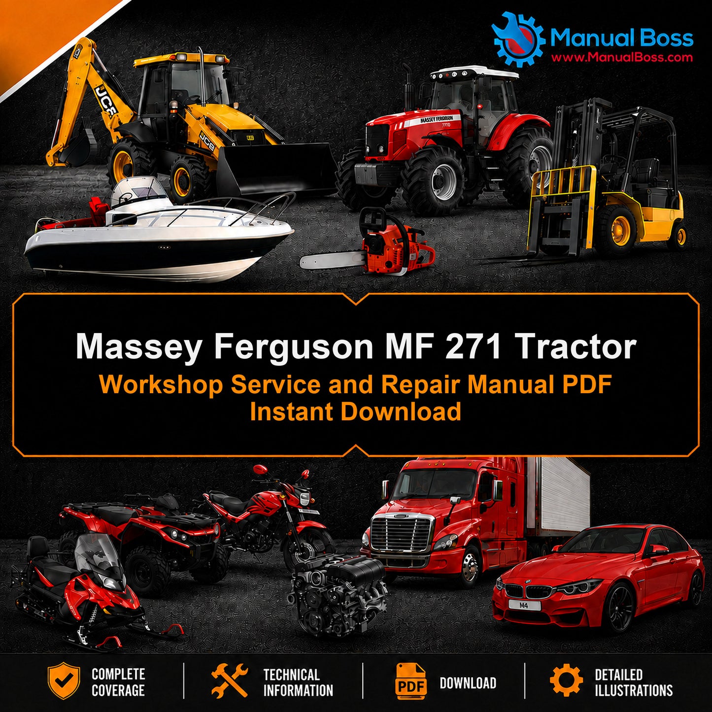Massey Ferguson MF 271 Tractor Workshop Service and Repair Manual PDF Instant Download