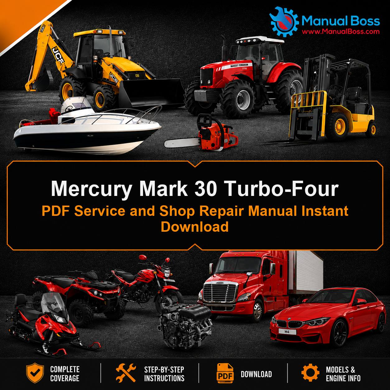 Mercury Mark 30 Turbo-Four PDF Service and Shop Repair Manual Instant Download