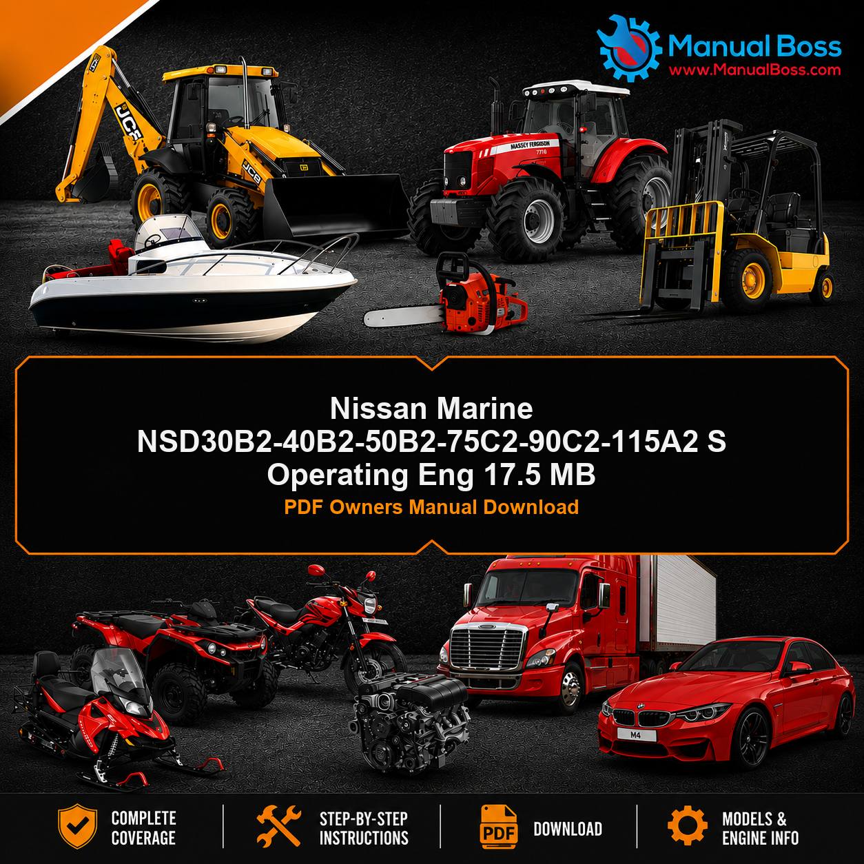 Nissan Marine NSD30B2-40B2-50B2-75C2-90C2-115A2 S Operating Eng 17.5 MB PDF Owners Manual Download