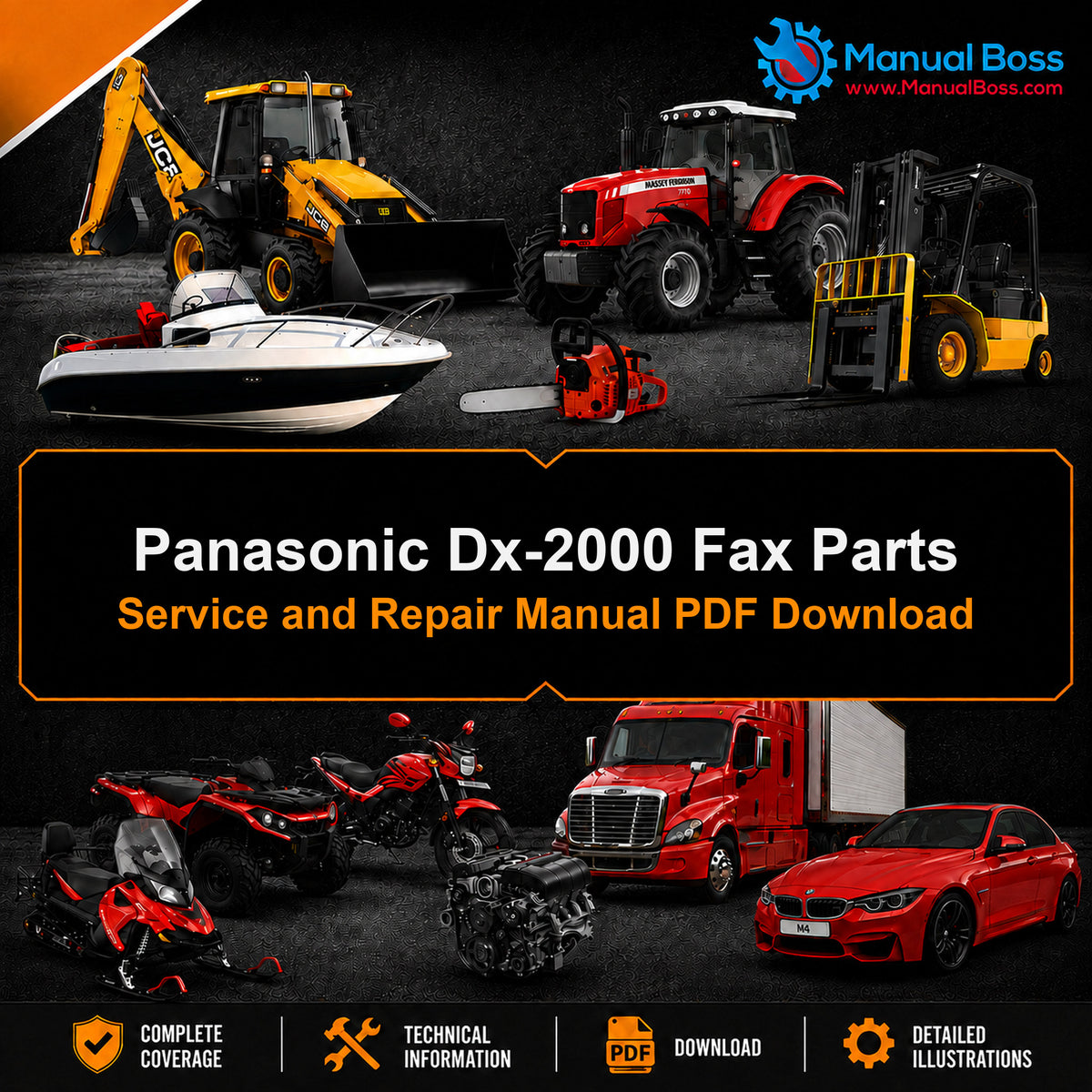 Panasonic Dx-2000 Fax Parts, Service and Repair Manual PDF Download