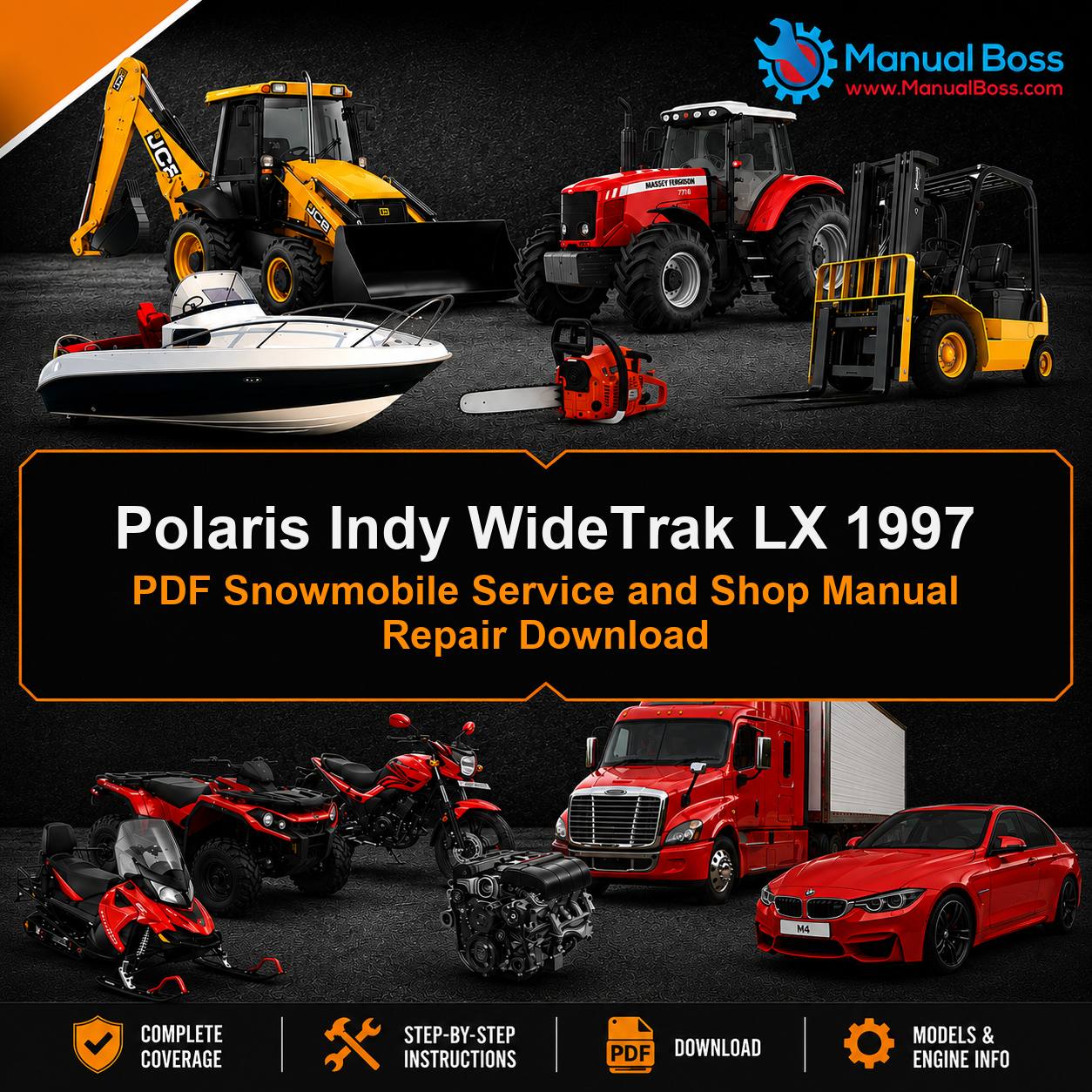Polaris Indy WideTrak LX 1997 PDF Snowmobile Service and Shop Manual Repair Download